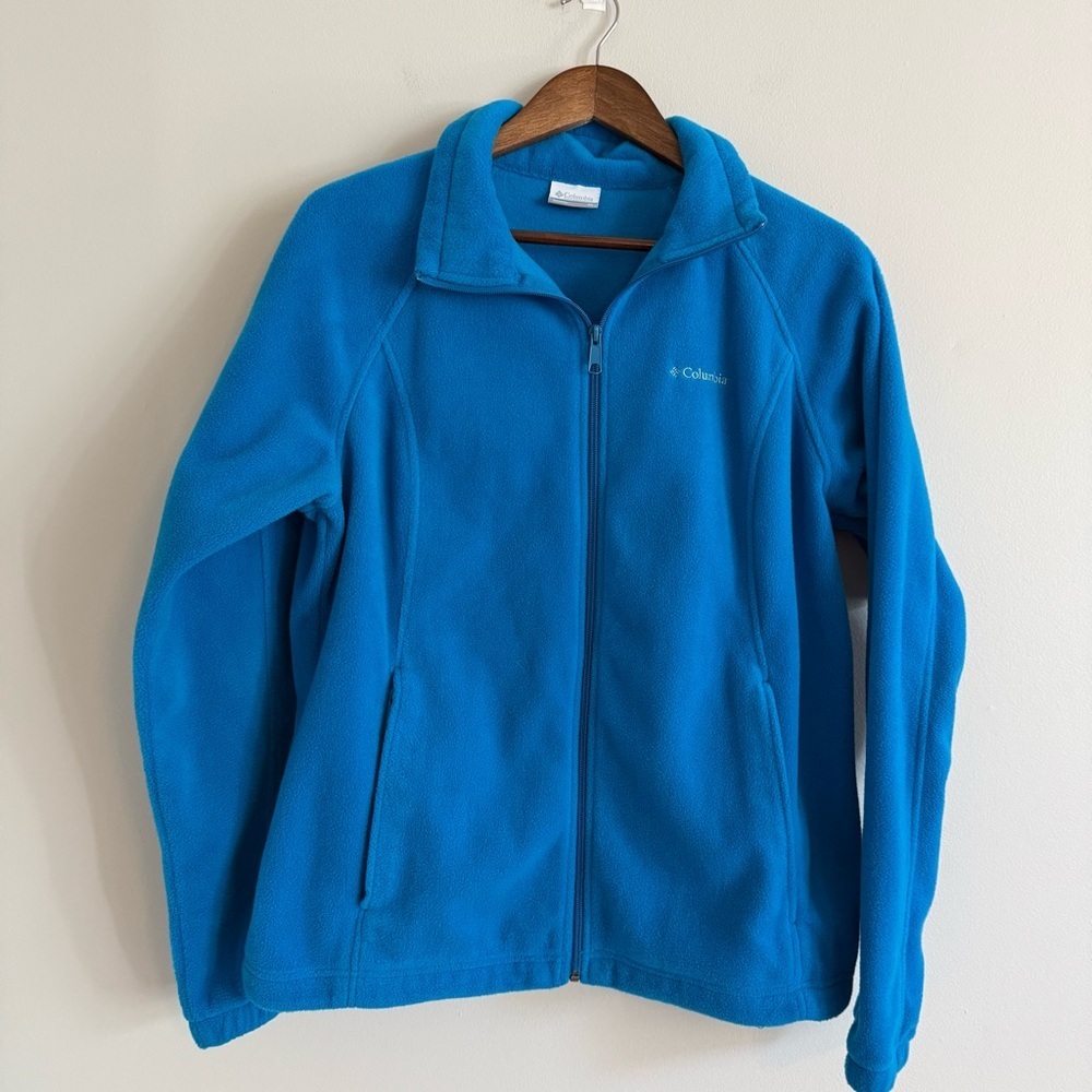 Columbia Bright Blue Fleece Jacket - Picture 2 of 8